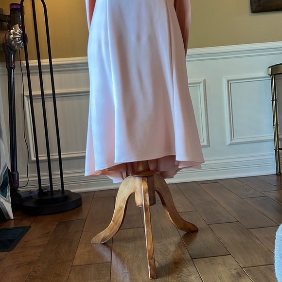 Betsy & Adam Draped Shell Pink MOB Dress - Picture 11 of 13
